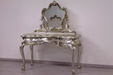 Luxury Exquisite Shiny Carving Dressing Table